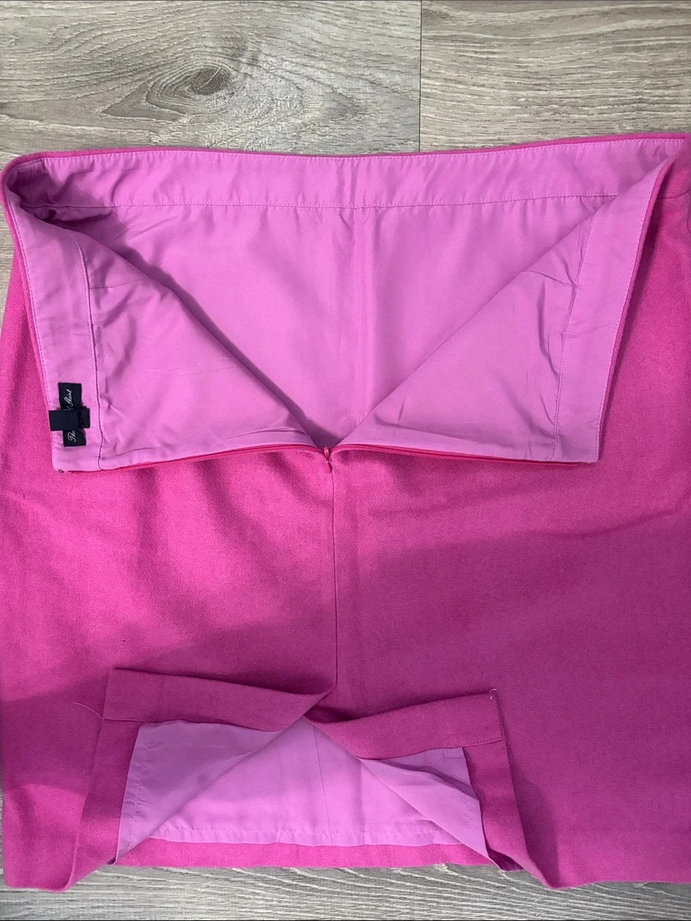 J Crew Women’s Wool Blend Pencil Skirt Size 18 Pink Business Office Slit